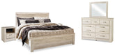 J&M Furniture - Ashley Furniture - Bellaby King Panel Bed, Dresser, Mirror and 2 Nightstands - King Panel Bed, Dresser, Mirror and 2 Nightstands - B331B22